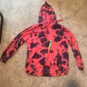 Seven 7 sweatshirt overlap tie dye new with tags mask hoodie